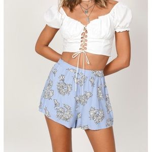 TOBI high-waisted cloth shorts